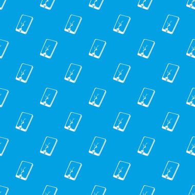 Çatlamak ekran smartphone desen vektör kesintisiz mavi