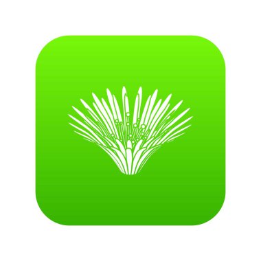 Güzel çiçek yeşil simge vektör