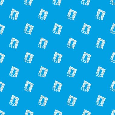 Balkon çatı desen vektör kesintisiz mavi altında