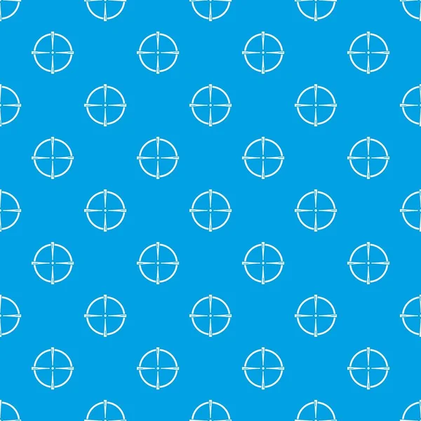 Paintball gun sight pattern vector seamless blue — Stock Vector