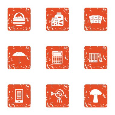 İşçi simgeler kümesi, grunge tarzı