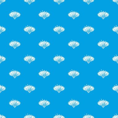 Sevimli çiçek desen vektör kesintisiz mavi