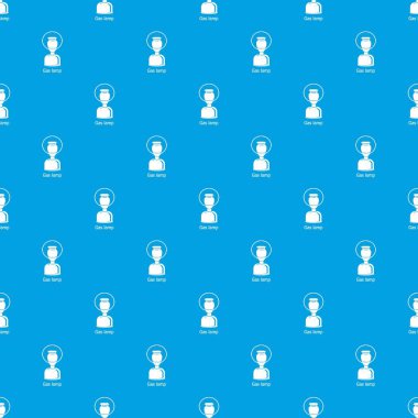 Gaz lambası desen vektör kesintisiz mavi