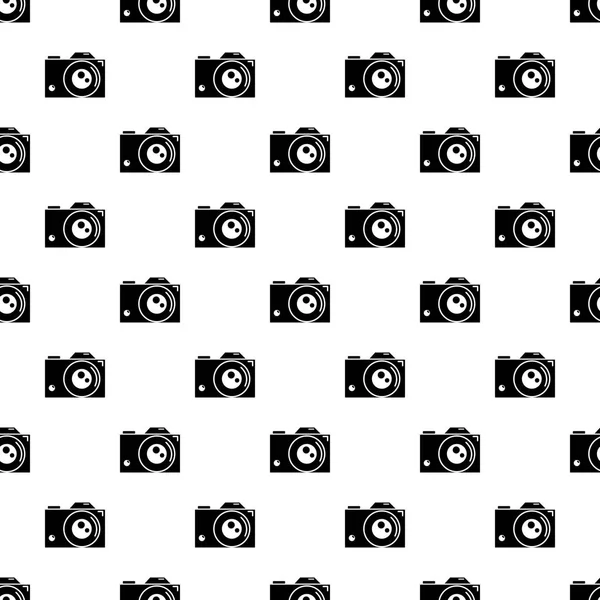Modèle de caméra rétro vecteur sans couture — Image vectorielle