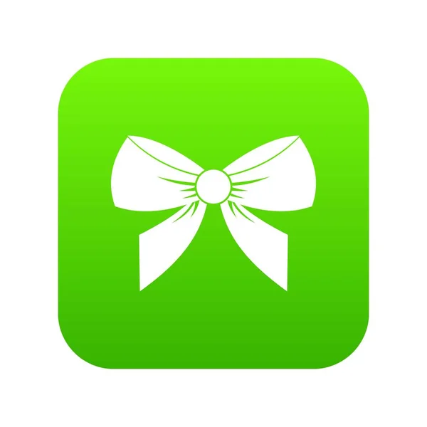 Bow icon digital green — Stock Vector