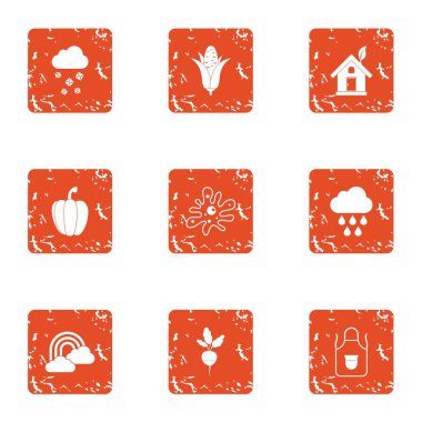 Eko profil simgeler kümesi, grunge tarzı