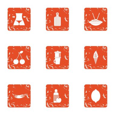 Vücut ağırlığı simgeler kümesi, grunge tarzı