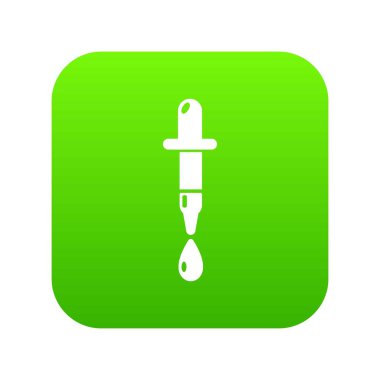 Damlalık simgesini yeşil vektör