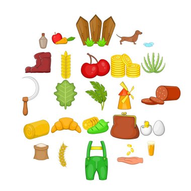Çardak Icons set, karikatür tarzı