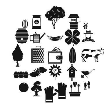 Somun Icons set, basit tarzı