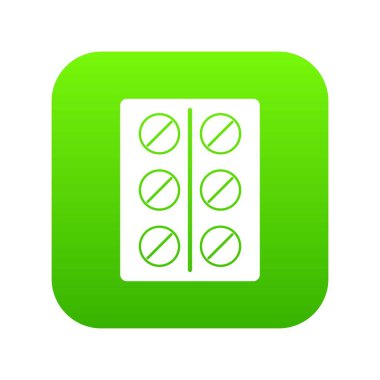 Hapları simgesi dijital yeşil