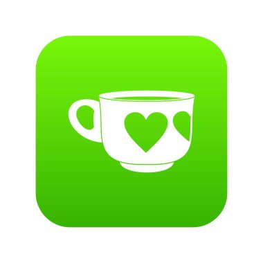 Kupası simgesi dijital yeşil