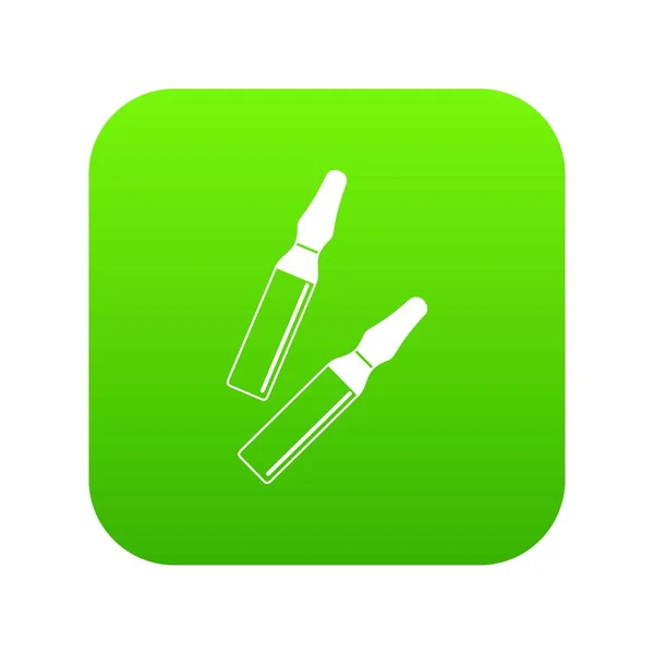 Iodine sticks icon digital green — Stock Vector