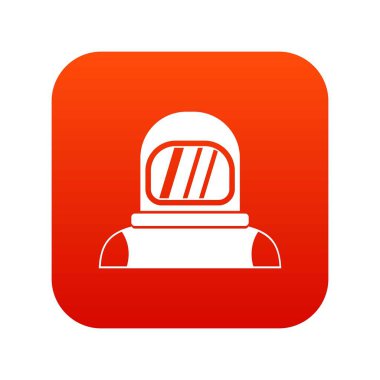 Astronot simgesi dijital kırmızı