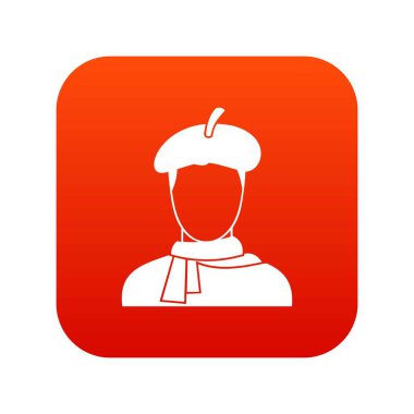 Sanatçı simge dijital kırmızı