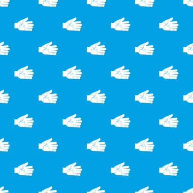 El ile lekeleri desen kesintisiz mavi