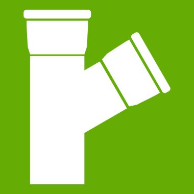 Plastik boru bağlantı simgesi yeşil