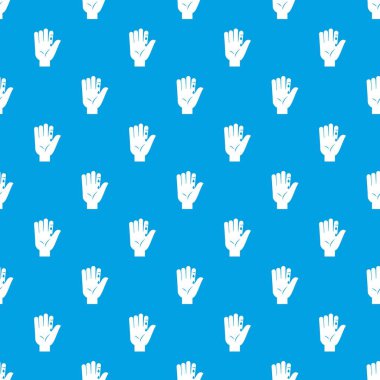 Kan damlayan desen kesintisiz mavi parmak