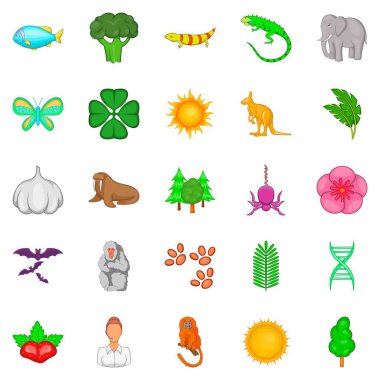 İçgüdü Icons set, karikatür tarzı