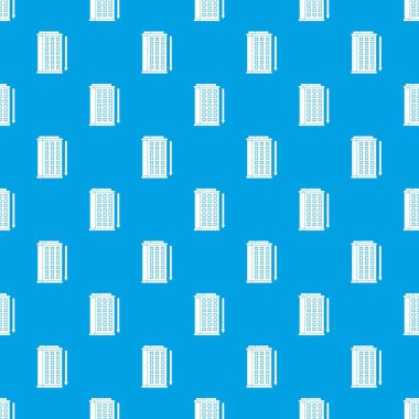 Uzun bina ve oku desen kesintisiz mavi
