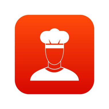 Cook simgesi dijital kırmızı