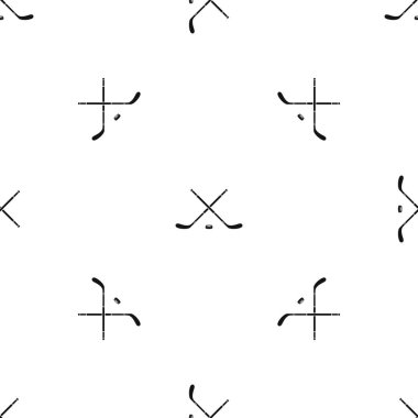 Hokey desen sorunsuz siyah