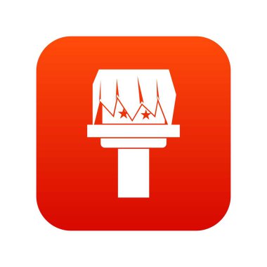 Kutu sihirli simgesi dijital kırmızı