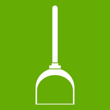 Simge yeşil temizlik için kepçe