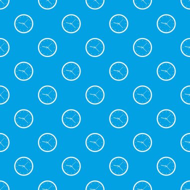 Duvar saati desen kesintisiz mavi