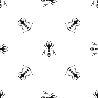 Arı desen sorunsuz siyah