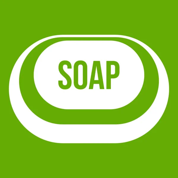 Soap アイコン緑 — ストックベクタ