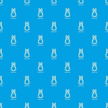 Emniyet kemeri desen vektör kesintisiz mavi