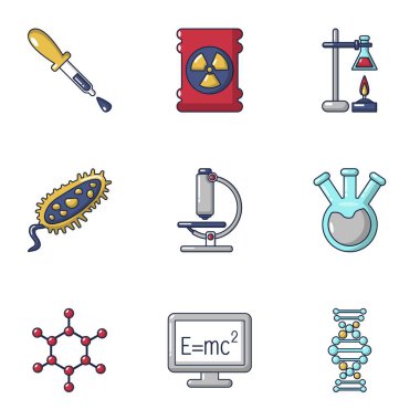 Analiz Icons set, karikatür tarzı