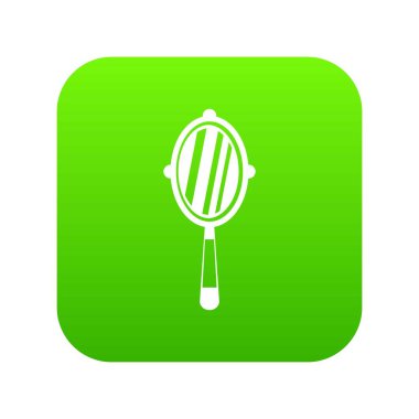 El Ayna simgesi dijital yeşil