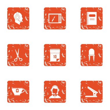 İstek işleme simgeler kümesi, grunge tarzı