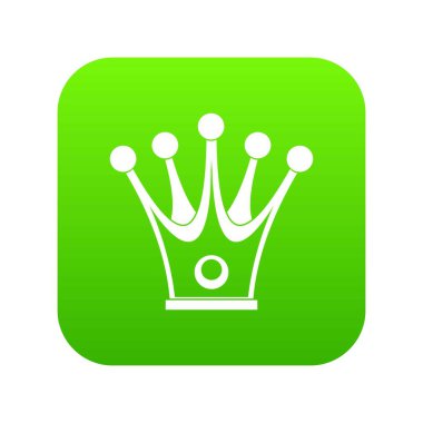 Taç simgesi dijital yeşil