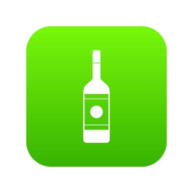 Votka simgesi dijital yeşil