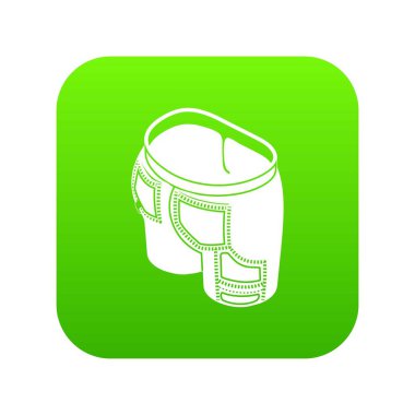 Multi cep kot yeşil simge vektör