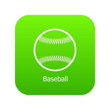 Beyzbol yeşil simge vektör