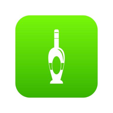 tatil şişe simgesi dijital yeşil
