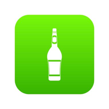 Tasarım şişe simgesi dijital yeşil