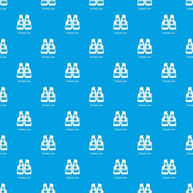 Cepler yelek desen vektör kesintisiz mavi
