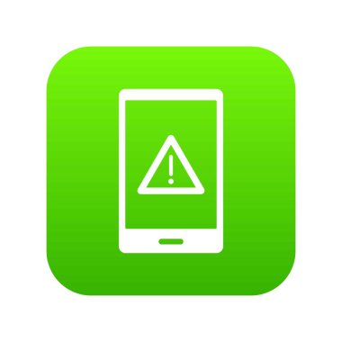 Değil çalışma telefon simgesi dijital yeşil