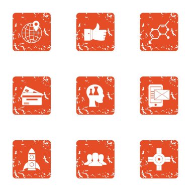 Roket başlatmak simgeler kümesi, grunge tarzı