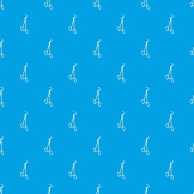 Havlu forseps desen vektör kesintisiz mavi