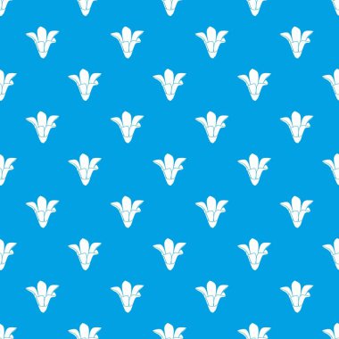 Süs Çiçek desen vektör kesintisiz mavi