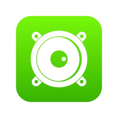 Ses hoparlör simgesi dijital yeşil