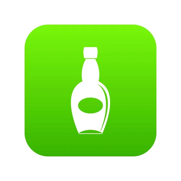 Velká láhev ikonu digitální zelená — Stockový vektor