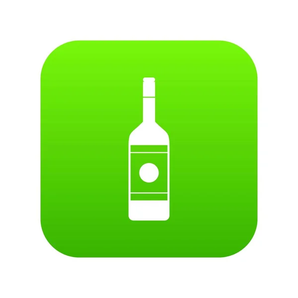 Icona vodka digitale verde — Vettoriale Stock