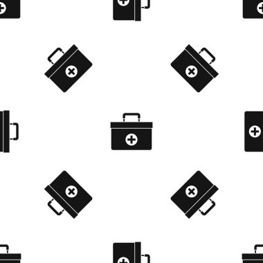 Ecza desen sorunsuz siyah